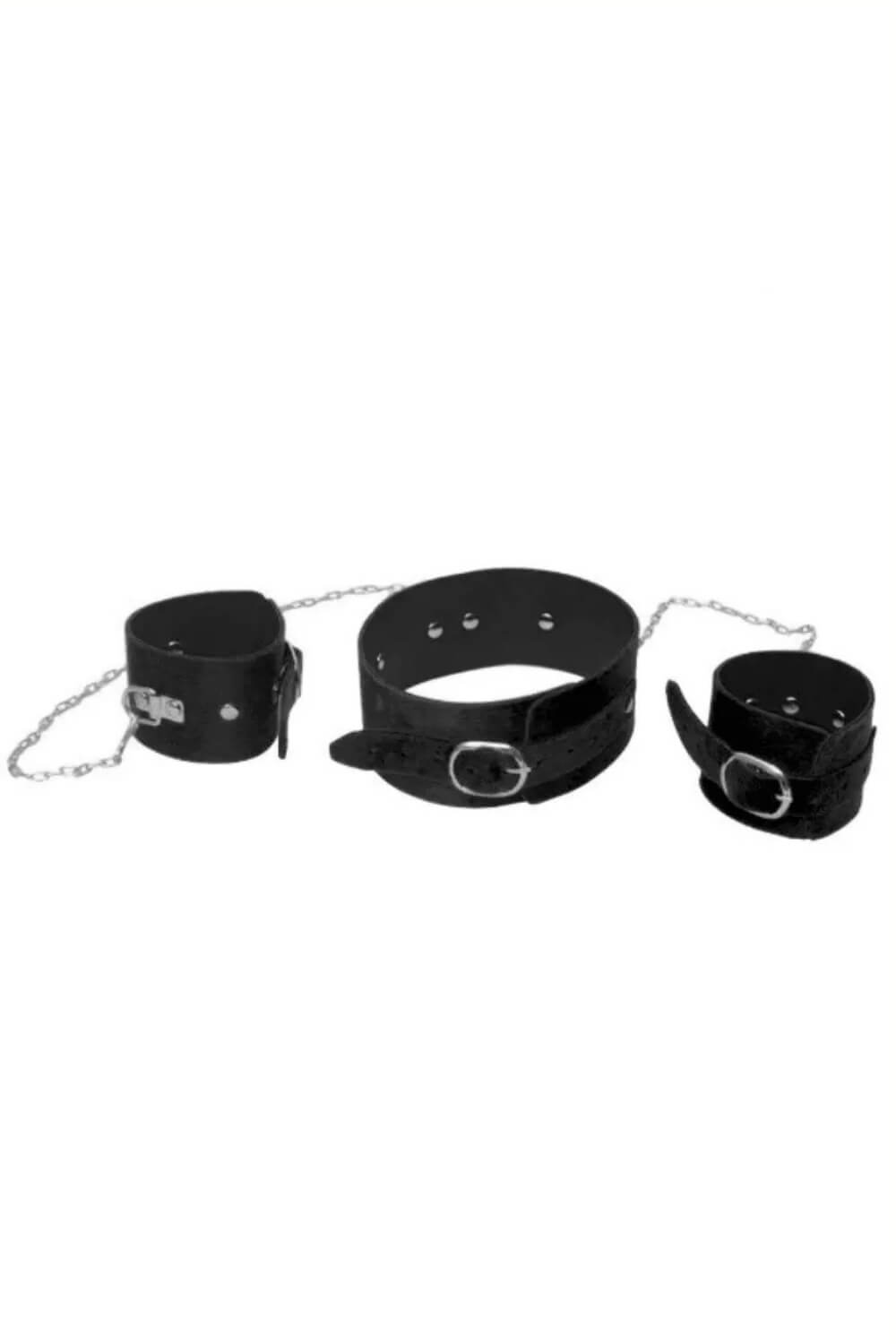 Kit Pelúcia Algemas e Coleira com Corrente