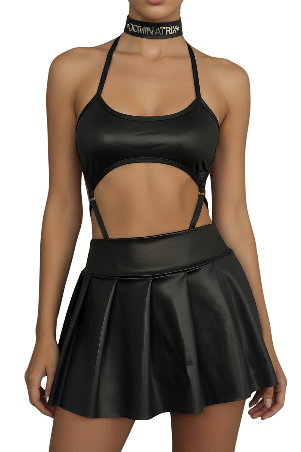 Conjunto Saia Blair com Body Lana e Choker Dominatrix