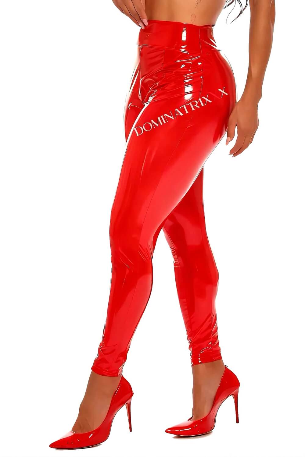 Calça Legging Vinil Domme-X Vermelha