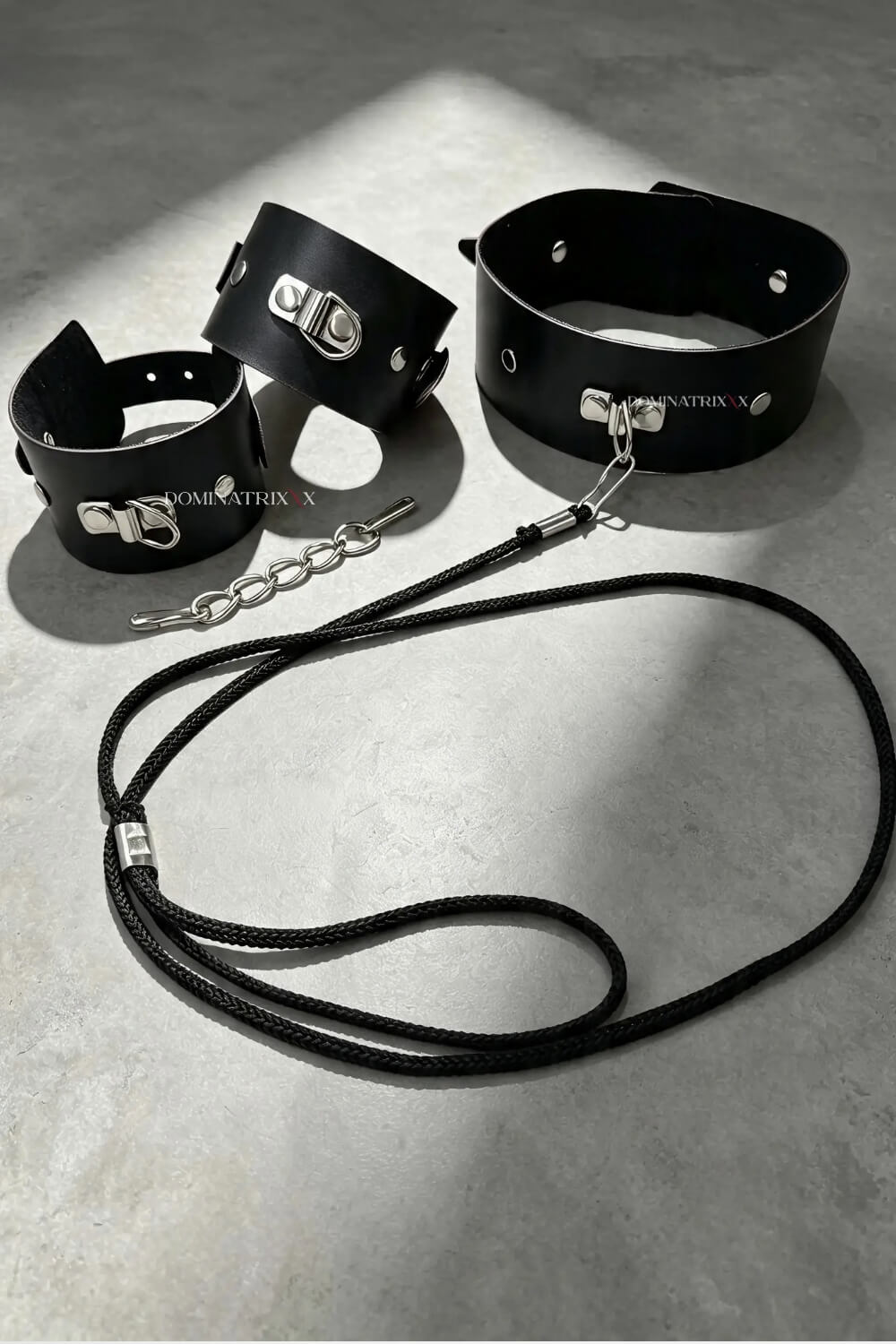 Kit Iniciante Coleira e Braceletes Preto