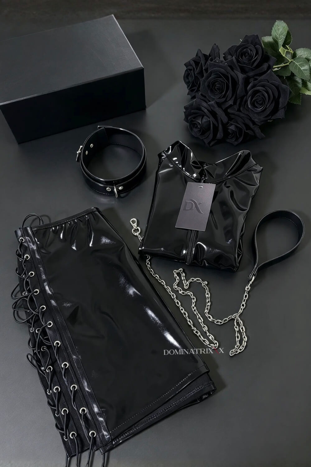 Conjunto TRIX 3 Peças com Choker ONYX e Caixa para Presente